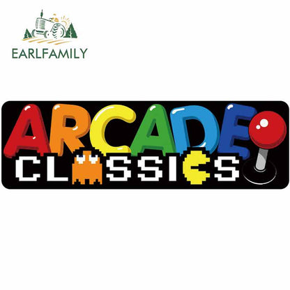 Retro Arcade Game Car Sticker Motorcycle Car Window Trunk Decal Laptop Wall Stickers