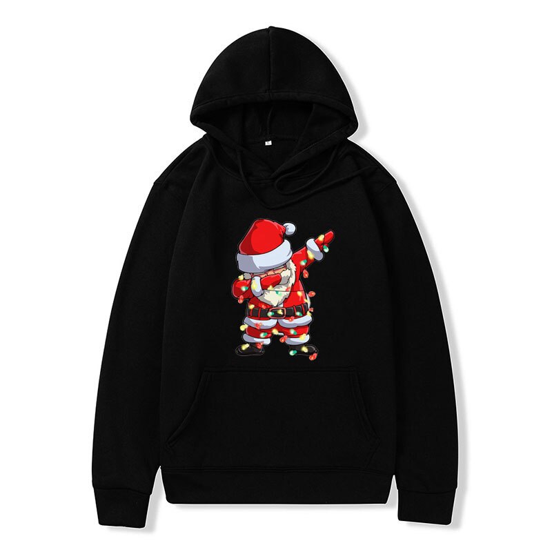 Christmas Santa Solid Oversize Hoodie