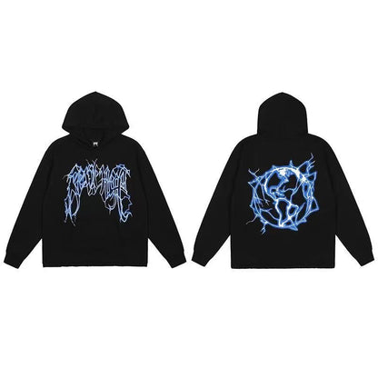Fashion Skull Casual Winter Oversized  Hoodie