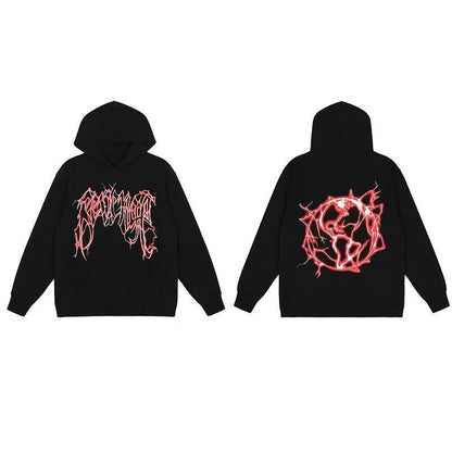 Fashion Skull Casual Winter Oversized  Hoodie