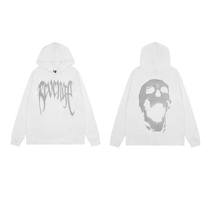 Fashion Skull Casual Winter Oversized  Hoodie