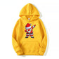 Christmas Santa Solid Oversize Hoodie