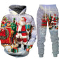 3D Christmas Santa Claus  Winter Tracksuit Outfit