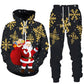 3D Christmas Santa Claus  Winter Tracksuit Outfit