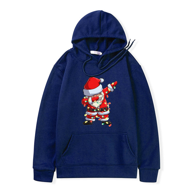 Christmas Santa Solid Oversize Hoodie