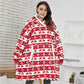 Men Women Holiday Winter Christmas Warm Blanket  Hoodie