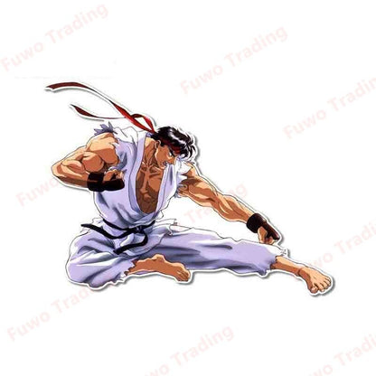 Street Fighter Decal Waterproof Surfboard Window Motorcycle Camper Bumper Truck Laptop Stickers