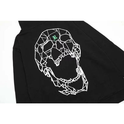 Fashion Skull Casual Winter Oversized  Hoodie