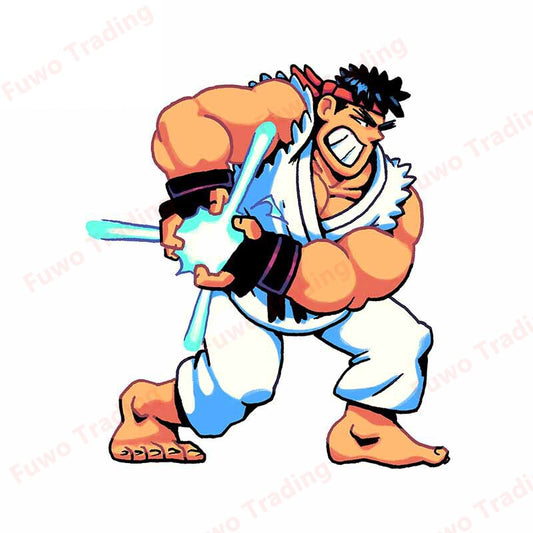 Street Fighter Decal Waterproof Surfboard Window Motorcycle Camper Bumper Truck Laptop Stickers