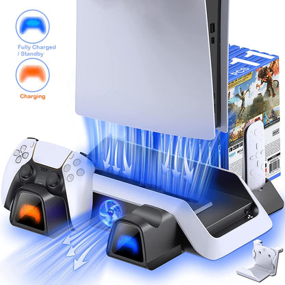 PS5 Vertical Stand with Cooling Station