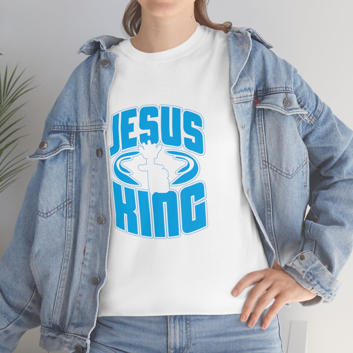 JESUS IS KING Unisex Heavy Cotton Tee
