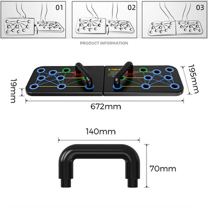 16 in 1 Push Up Board Stand Bar