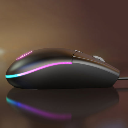 Gaming Mouse Wired 1600DPI with Breathing Light, Ergonomic Game USB Computer Mice RGB Gamer Desktop Laptop PC Gaming Mouse