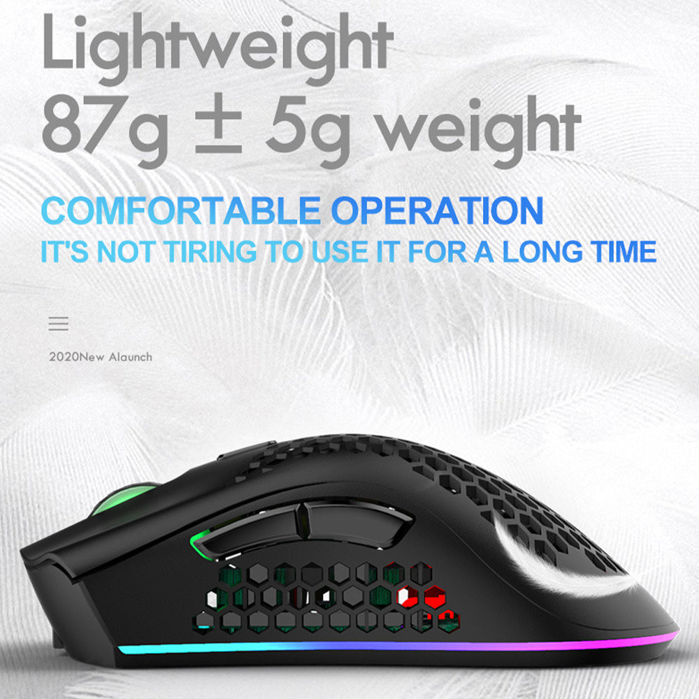 2.4GHz USB Receiver Wireless Gamer Mouse RGB Backlight 7 Keys 2400 dpi Gaming Wireless Mice Gaming Mouse for PC Gaming Laptop