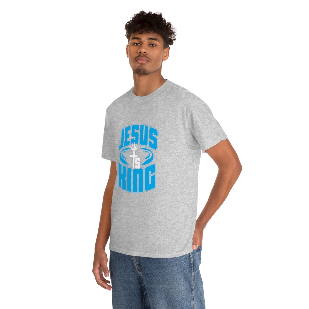 JESUS IS KING Unisex Heavy Cotton Tee