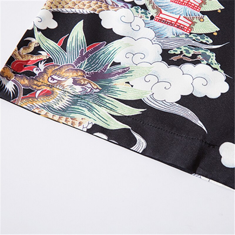 Dragon Tiger Eagle Print Cosplay  Shirt